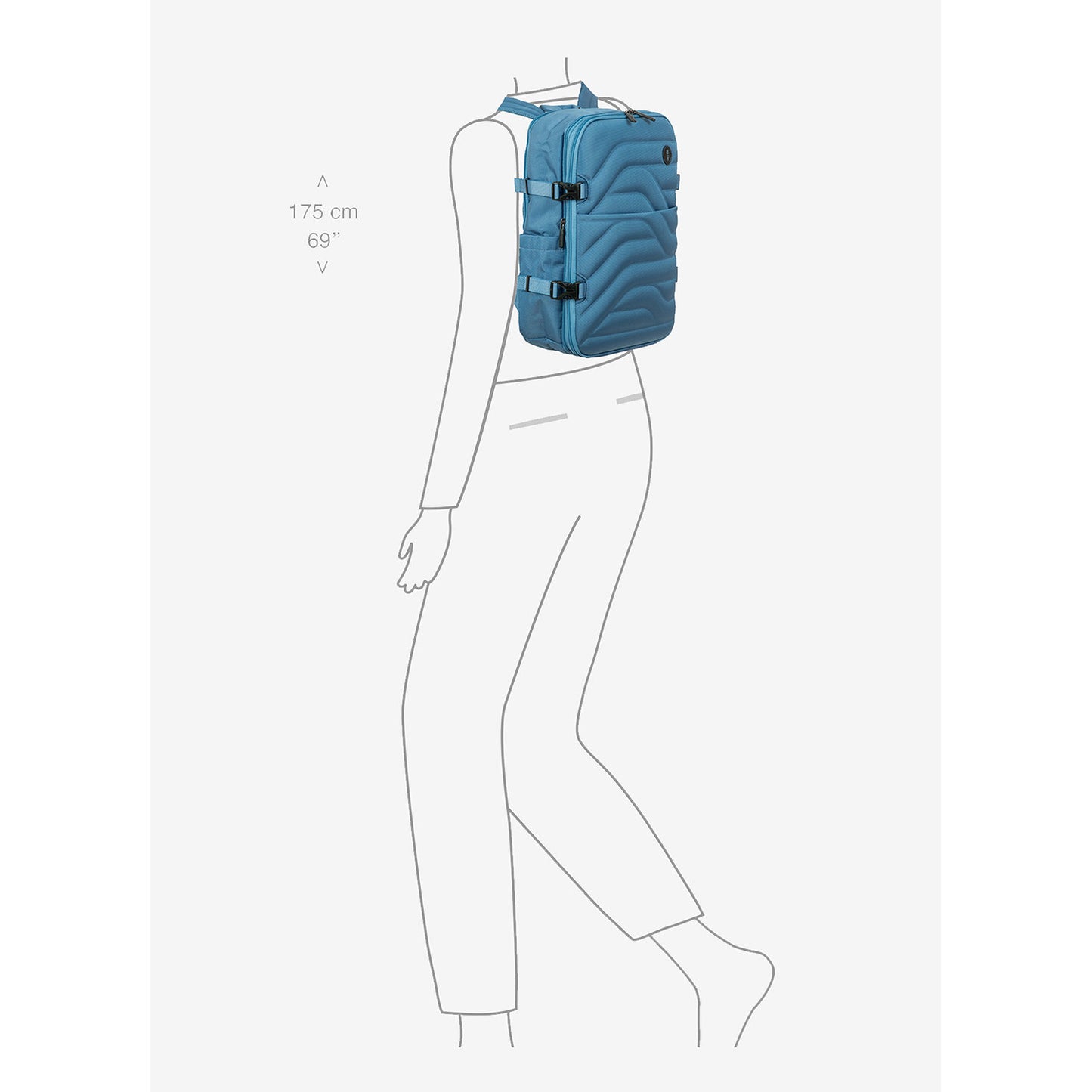Bric's Itaca Backpack grey blue