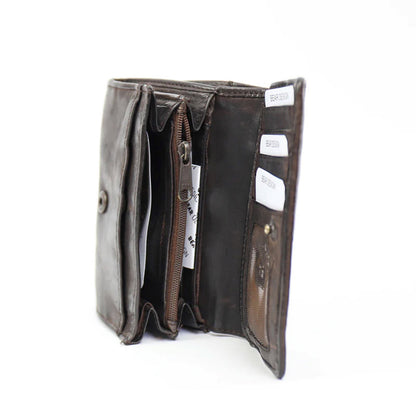 Bear Design Cow Lavato Wallet brown