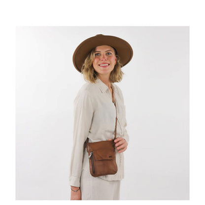 Bear Design Davida Crossbody feather