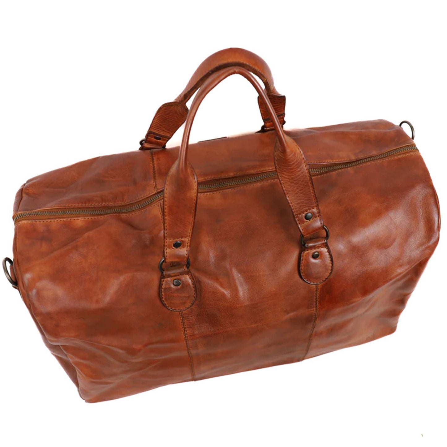Bear Design Lucien Weekendbag cognac