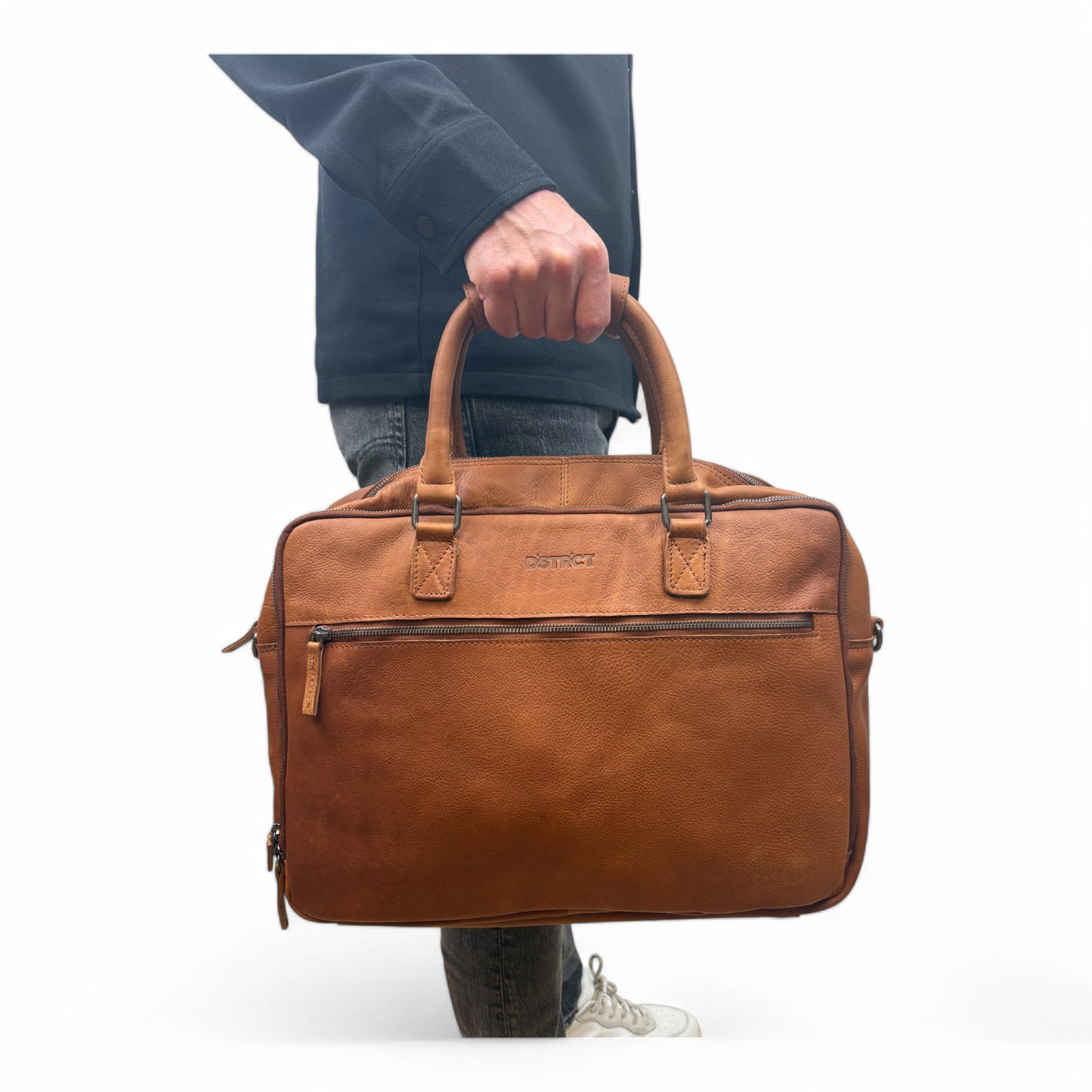DSTRCT Preston Park Laptop Workingbag 17" cognac