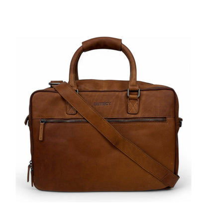 DSTRCT Preston Park Laptop Workingbag 17" cognac