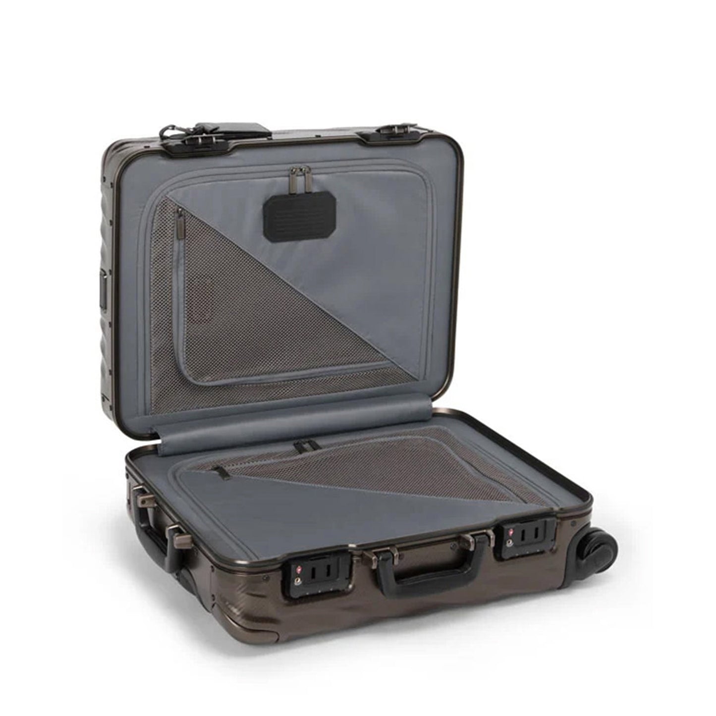 TUMI 19 Degree Aluminum Continental Carry-On textured gunmetal