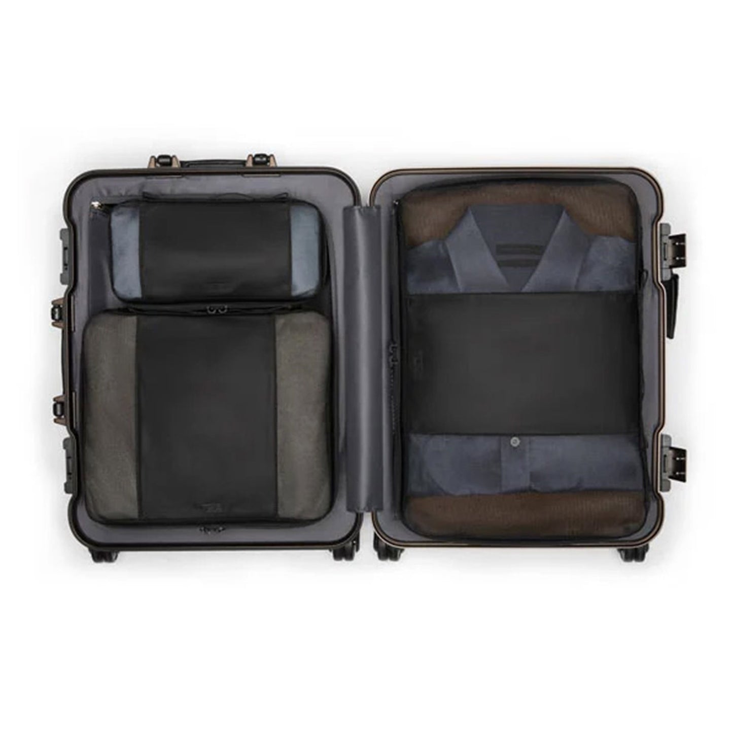 TUMI 19 Degree Aluminum Continental Carry-On textured gunmetal