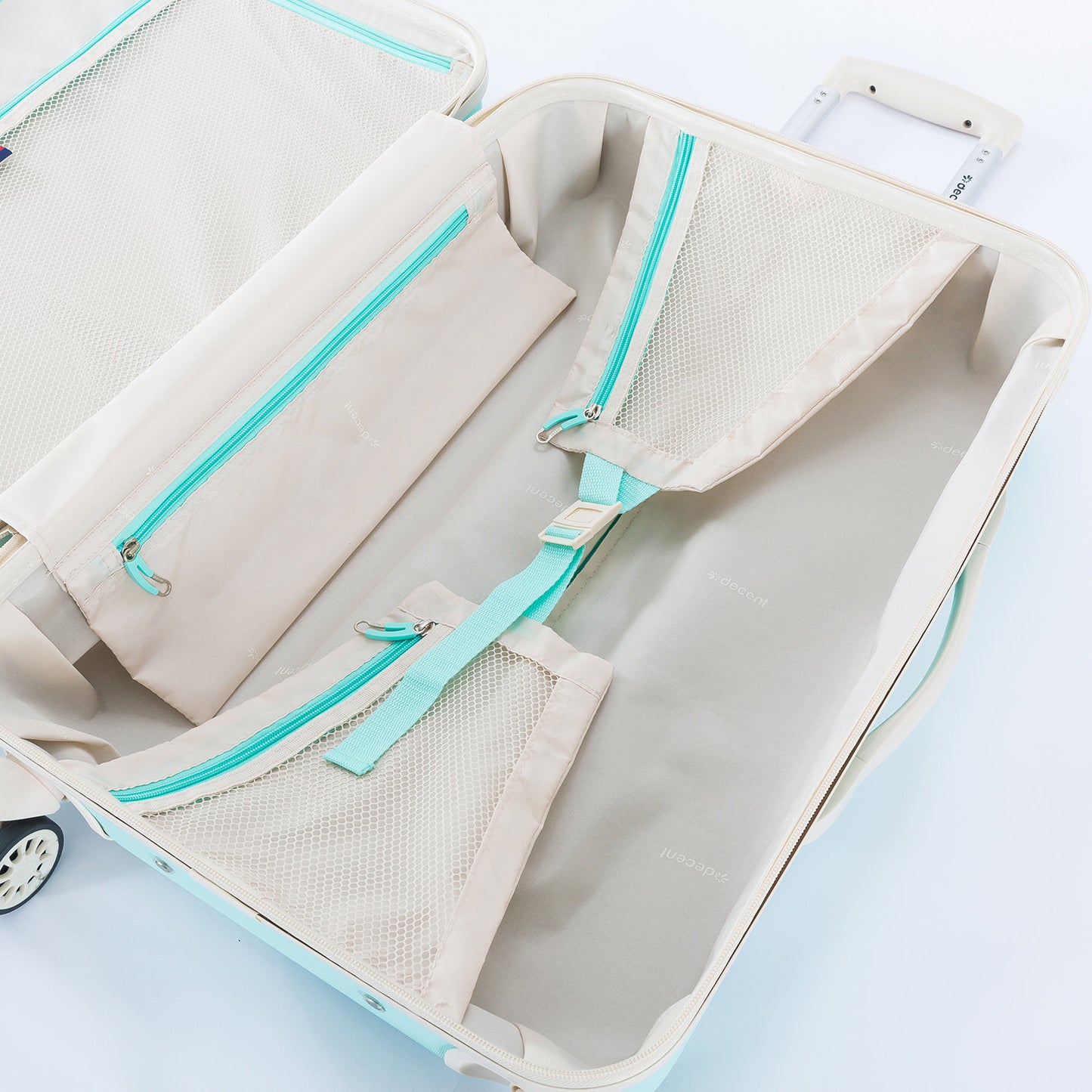 Decent Star-Maxx Handbagage Trolley 55 pastel groen