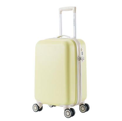 Decent Star-Maxx Handbagage Trolley 55 pastel geel