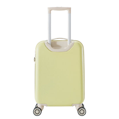 Decent Star-Maxx Handbagage Trolley 55 pastel geel
