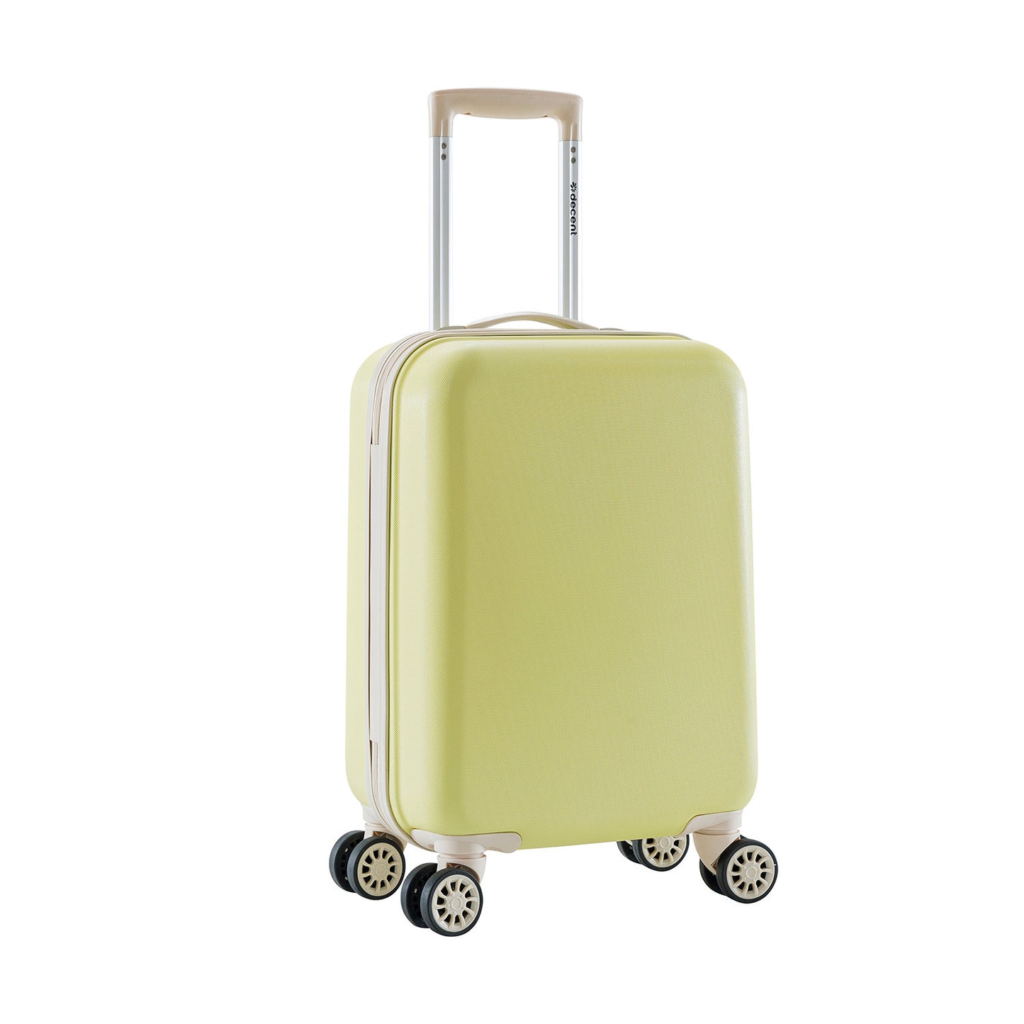 Decent Star-Maxx Handbagage Trolley 55 pastel geel