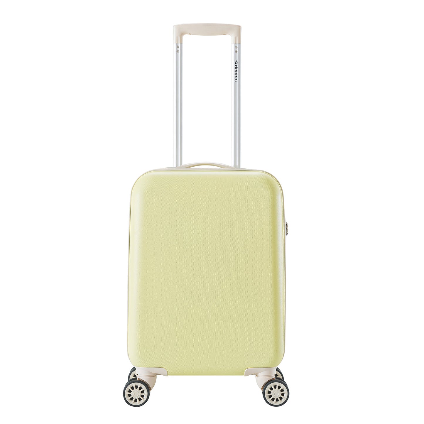 Decent Star-Maxx Handbagage Trolley 55 pastel geel