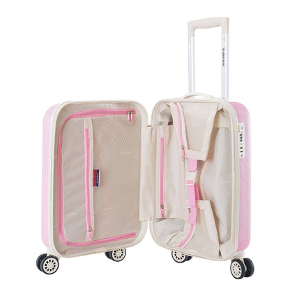 Decent Star-Maxx Handbagage Trolley 55 pastel roze