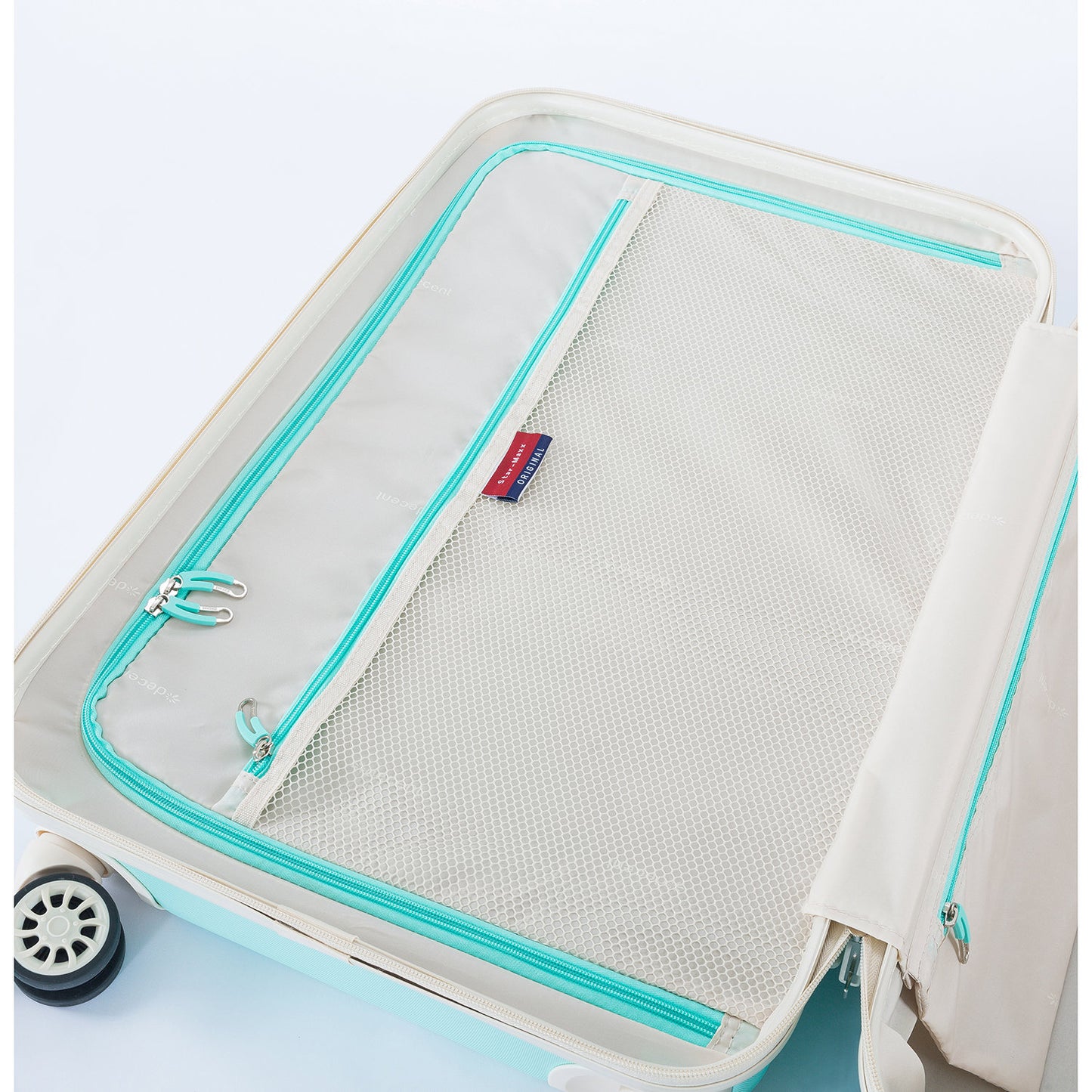 Decent Star-Maxx Handbagage Trolley 55 pastel groen