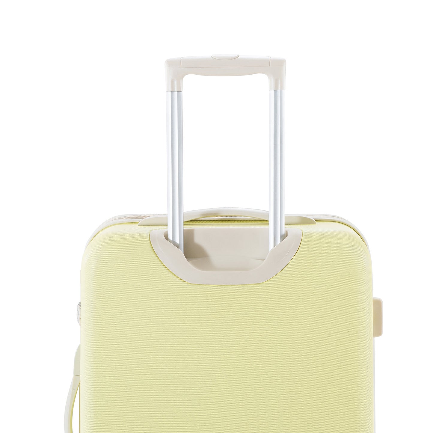 Decent Star-Maxx Handbagage Trolley 55 pastel geel