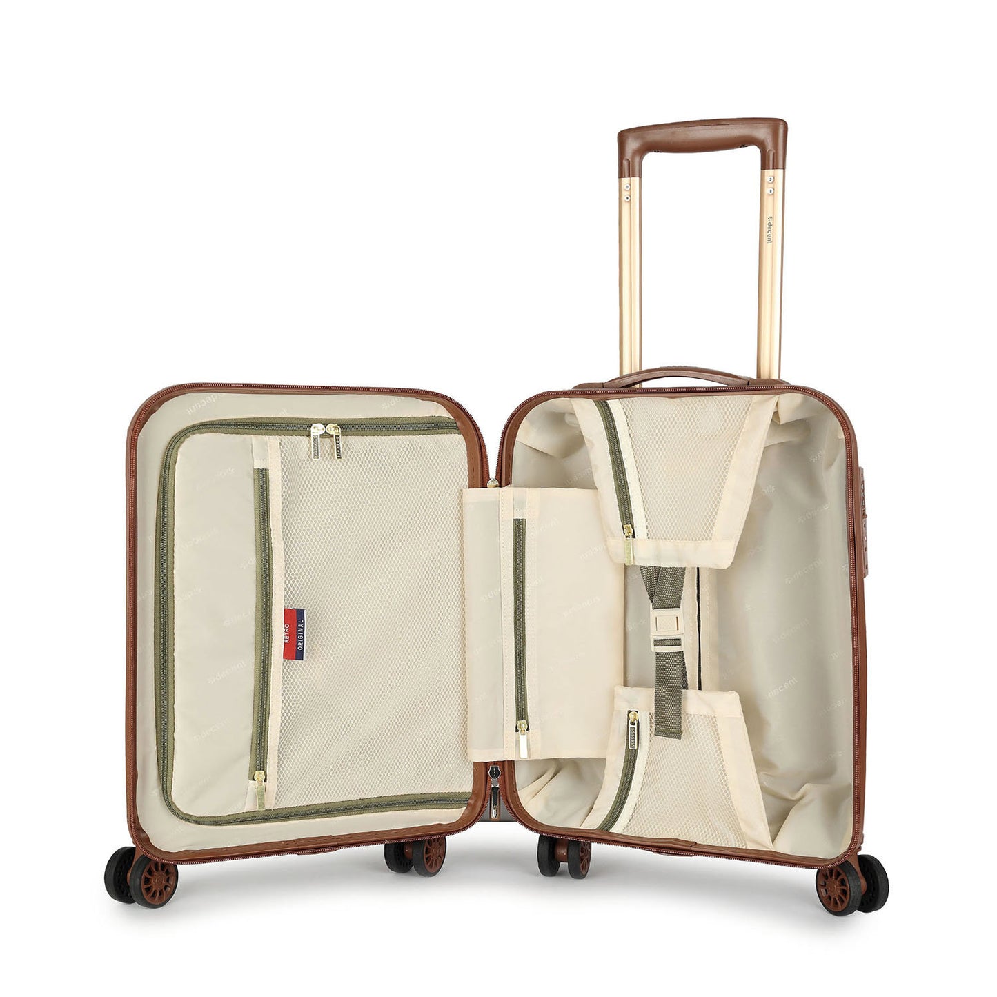 Decent Retro Cabin Trolley 55 dark green