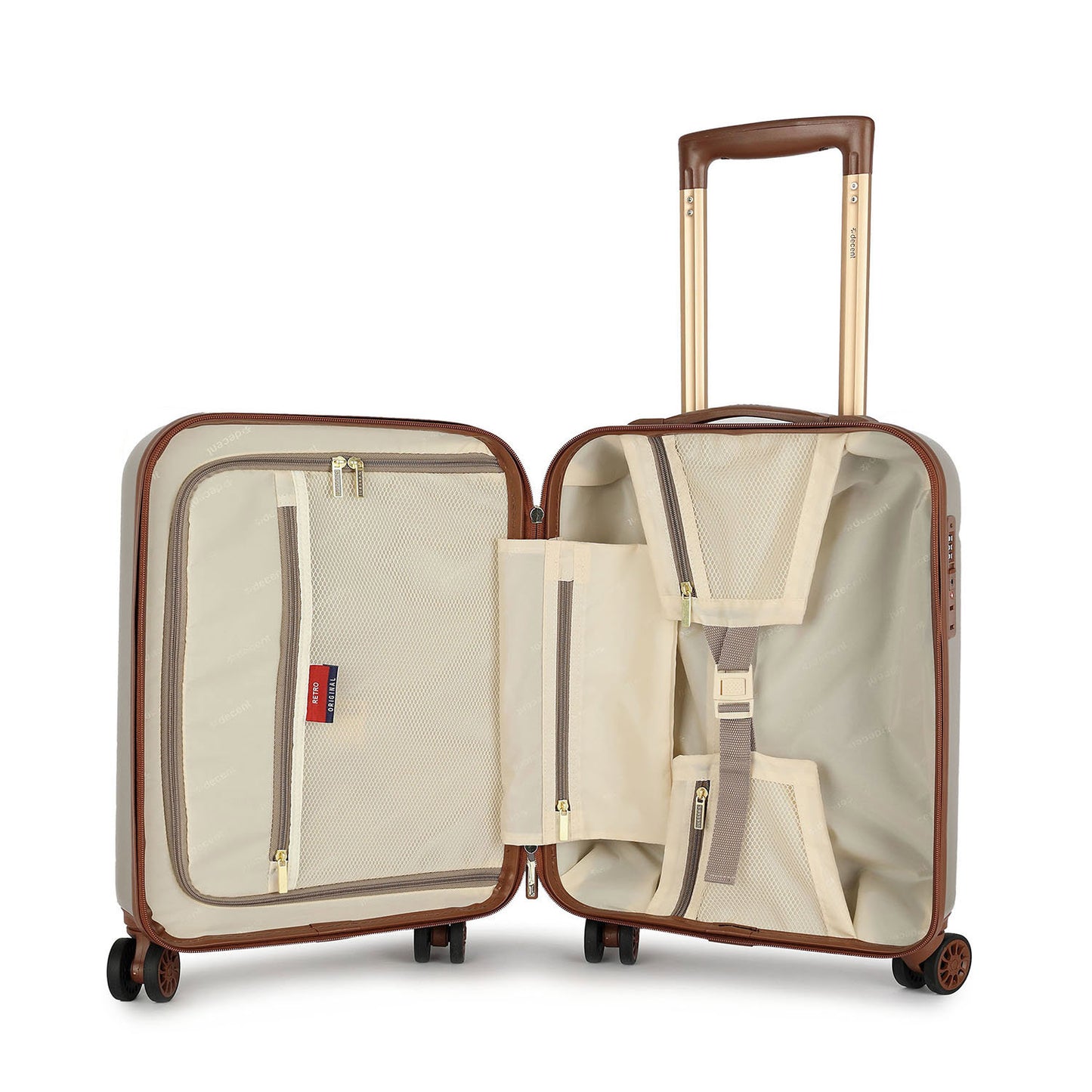 Decent Retro Cabin Trolley 55 taupe
