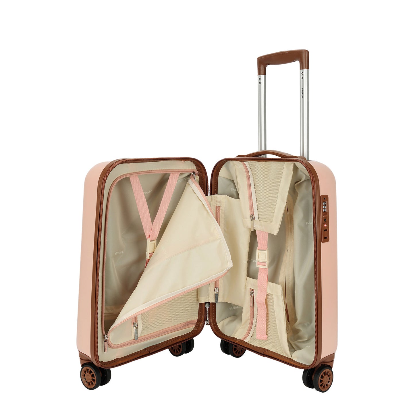 Decent Retro Cabin Trolley 55 pink