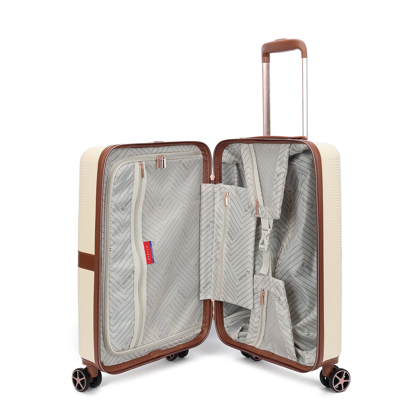 Decent Stella Cabin Trolley 55 off white