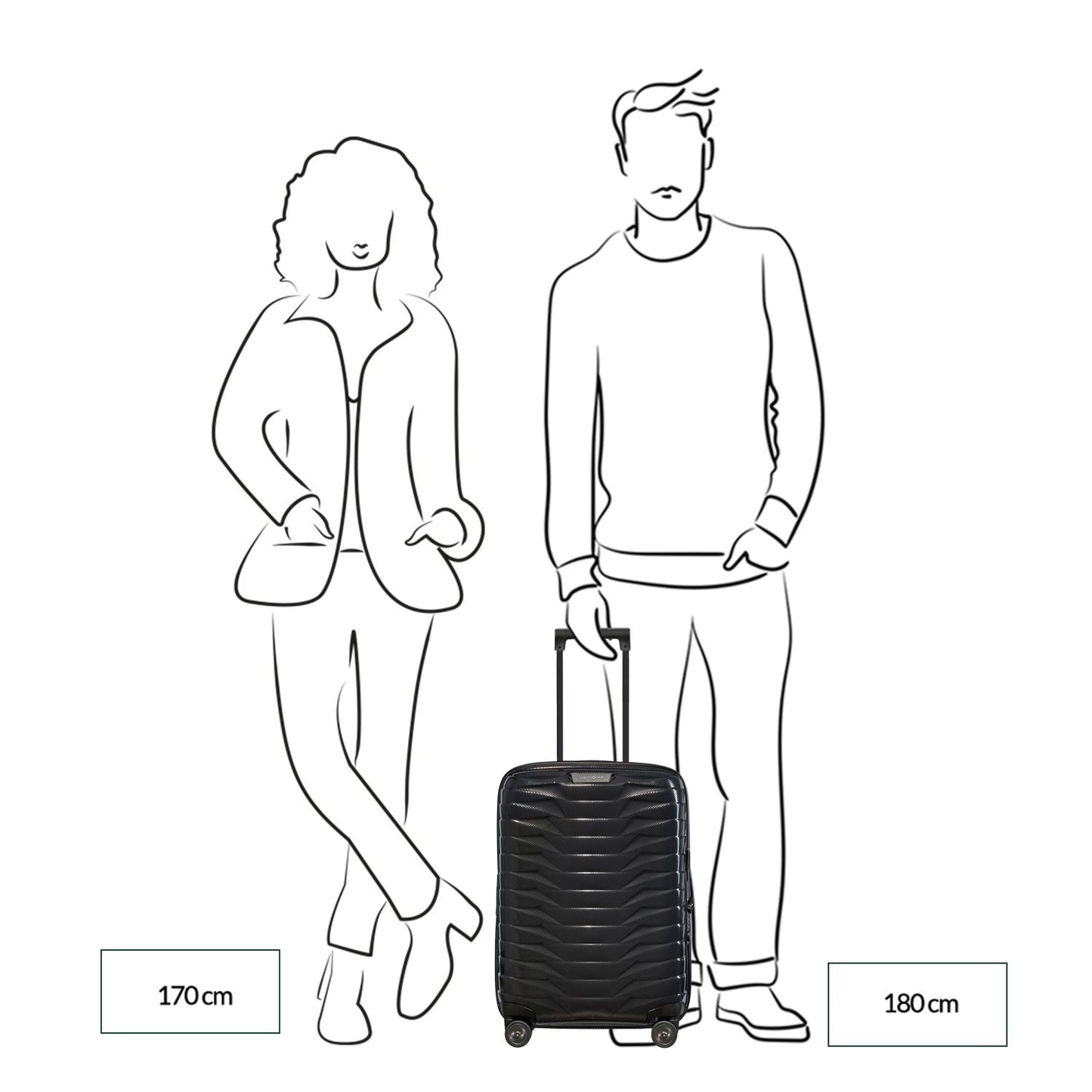 Samsonite Proxis Spinner 55/20 Expandable flame