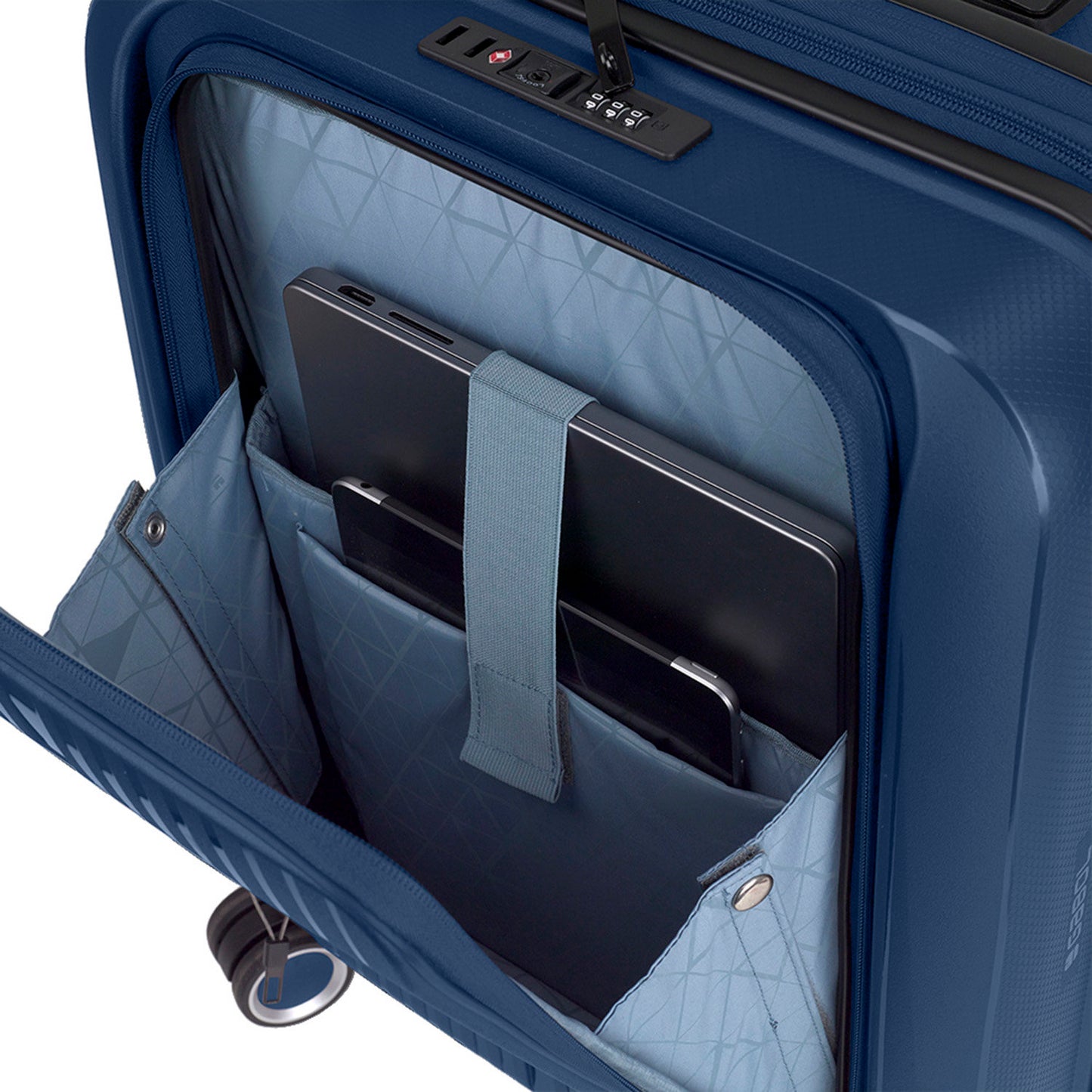 Gabol Brooklyn Cabin Trolley Front Pocket azul