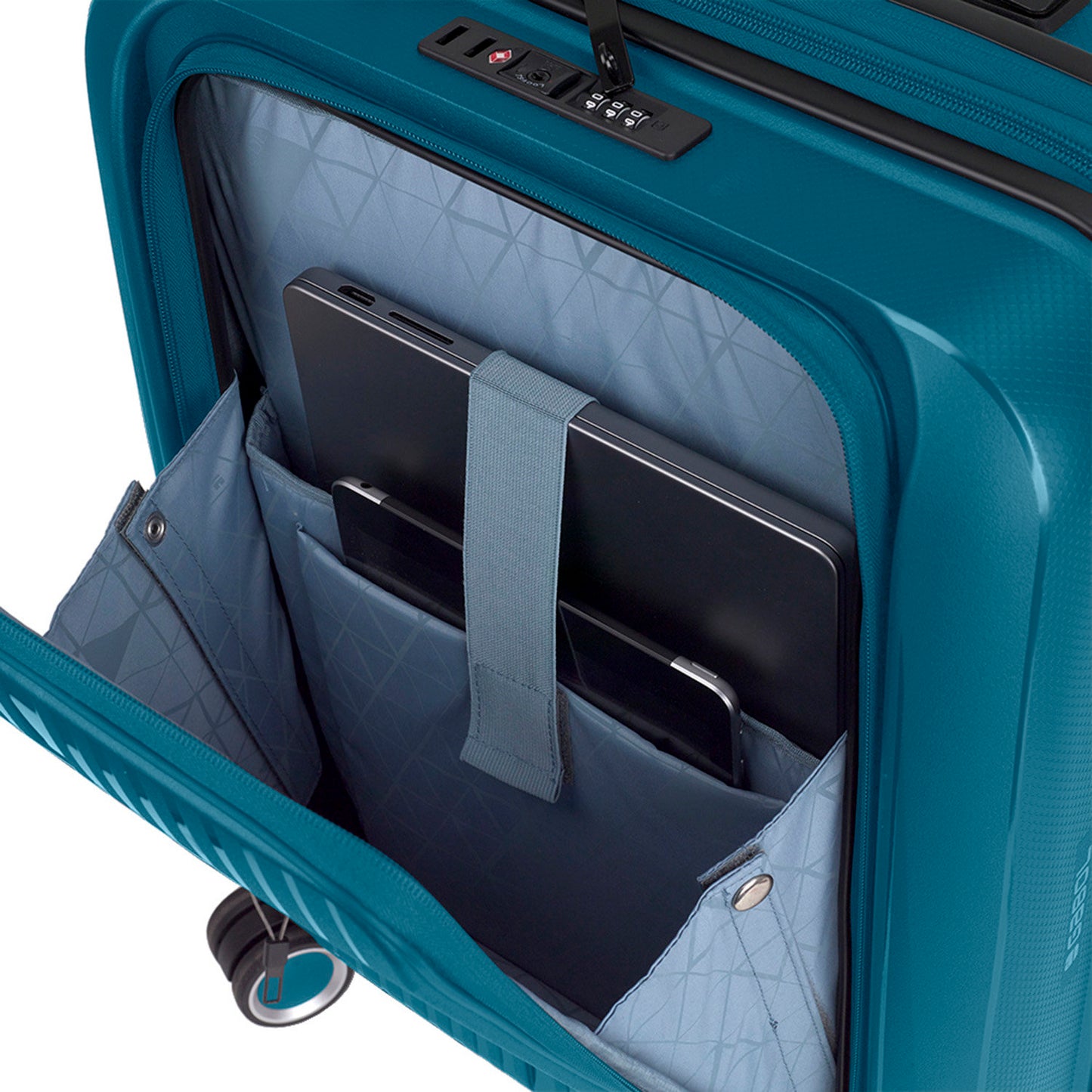 Gabol Brooklyn Cabin Trolley Front Pocket turquesa