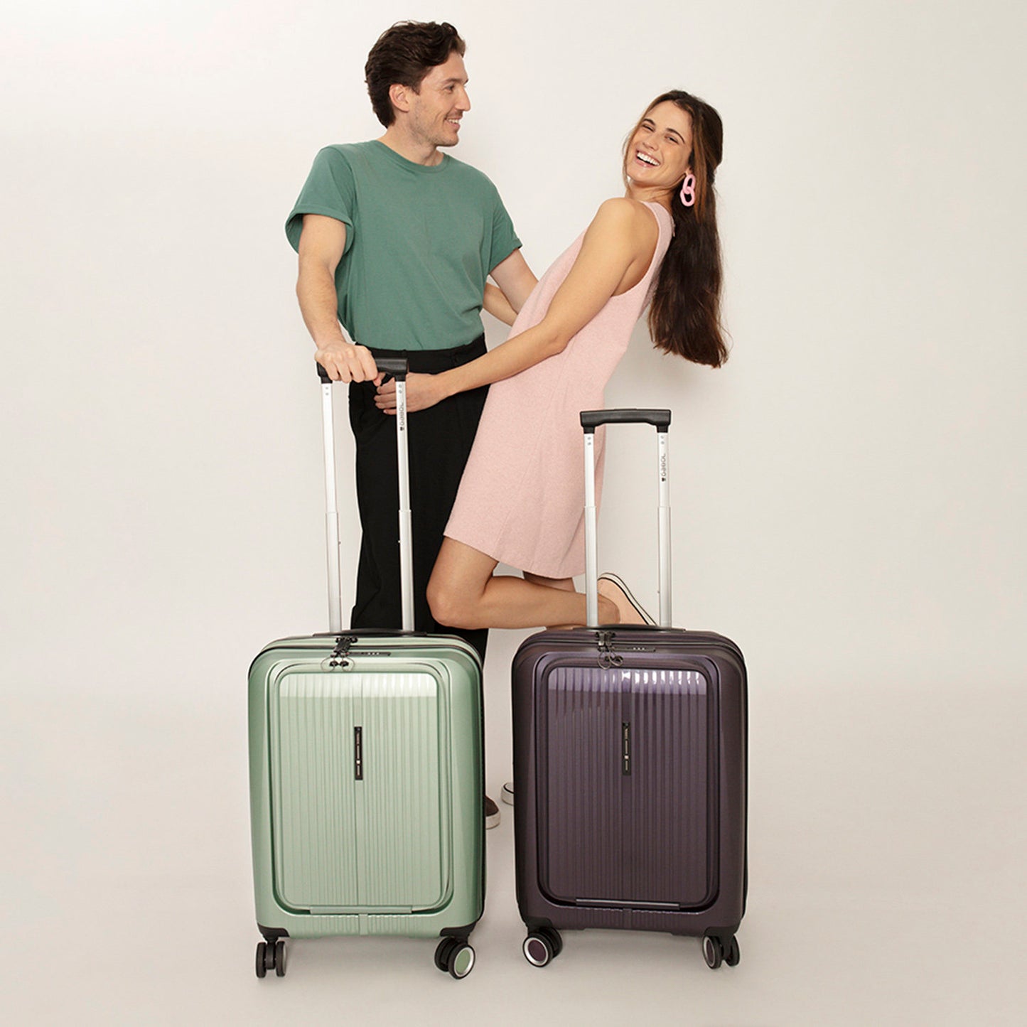 Gabol Brooklyn Cabin Trolley Front Pocket verde