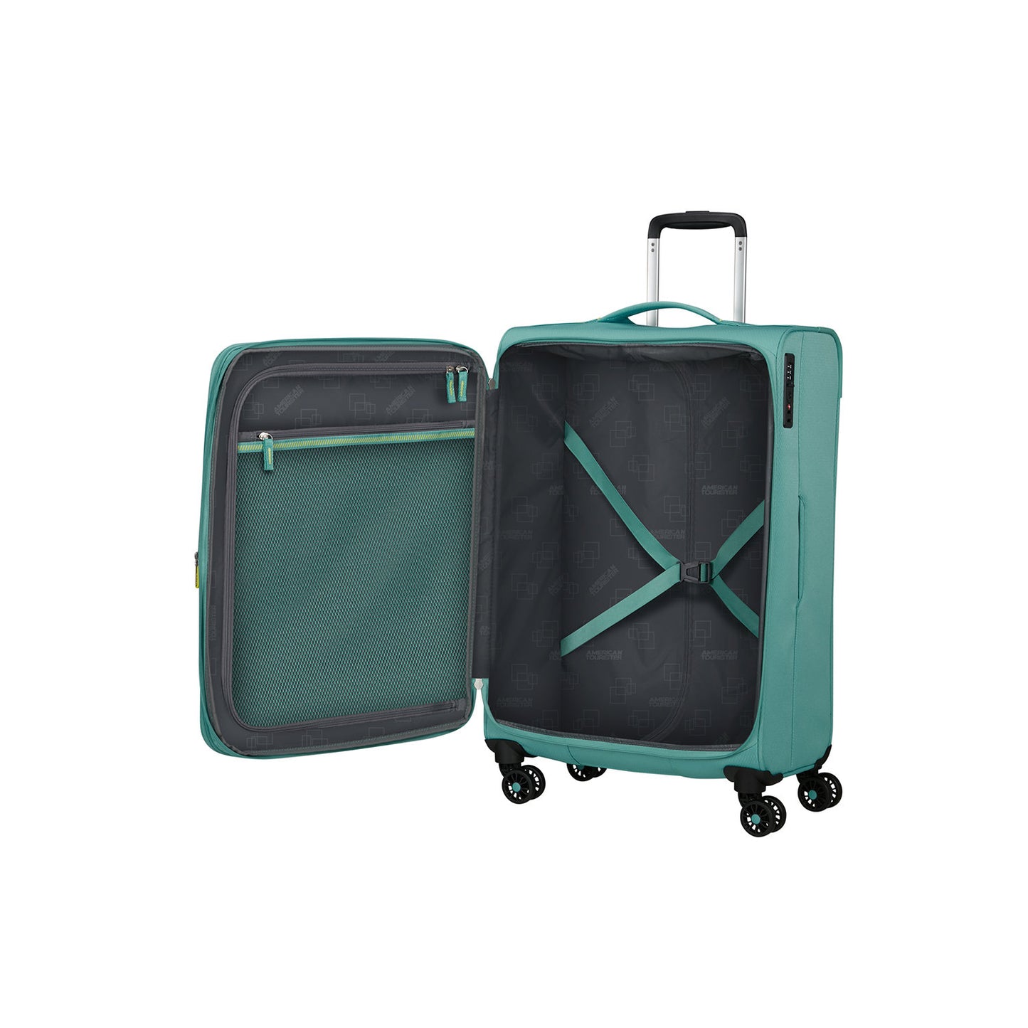 American Tourister Aerospin Spinner 69 Expandable dusty turquoise