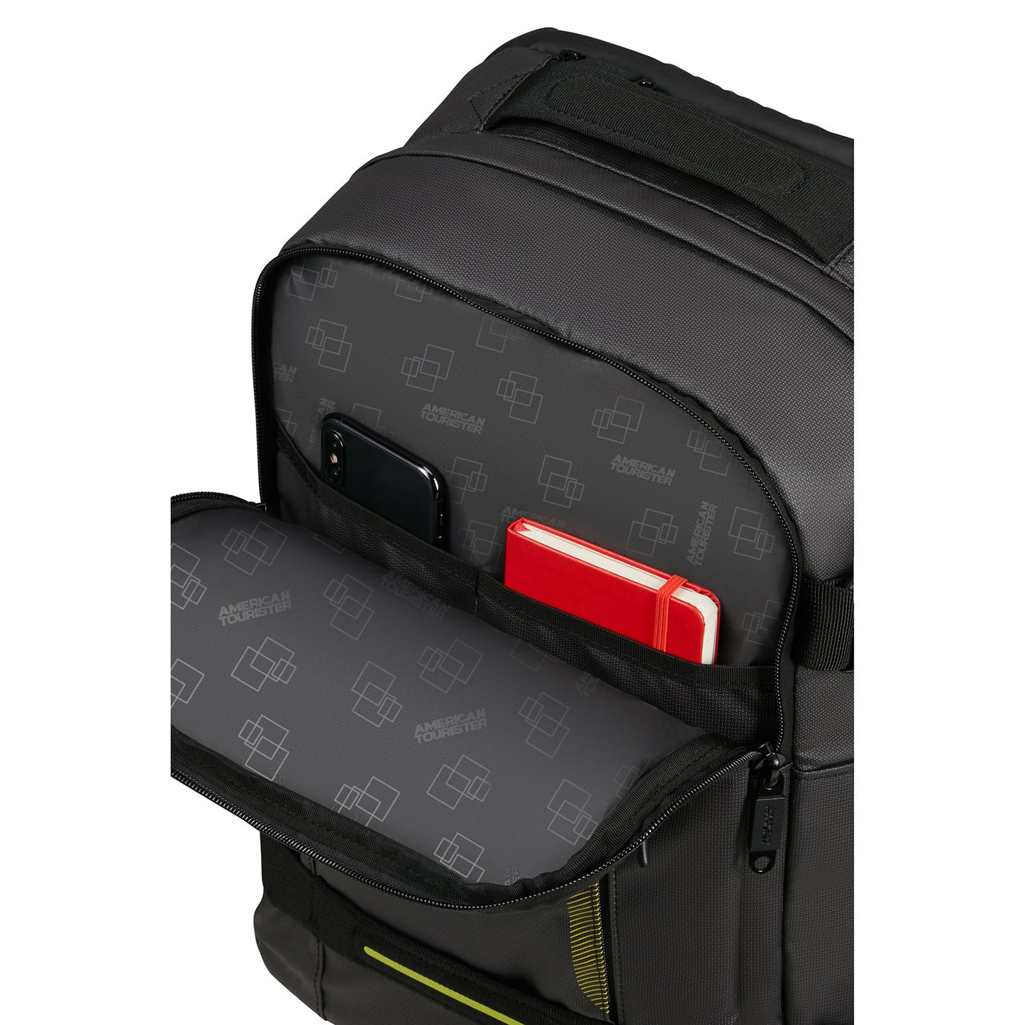 American Tourister Urban Track Laptop Backpack 15,6" coated black/Lime
