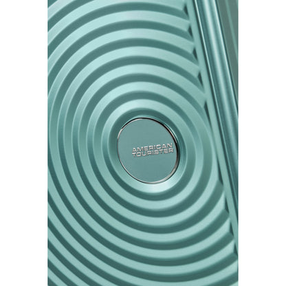 American Tourister Soundbox Aluminium Spinner 55 Expandable dusty turquoise