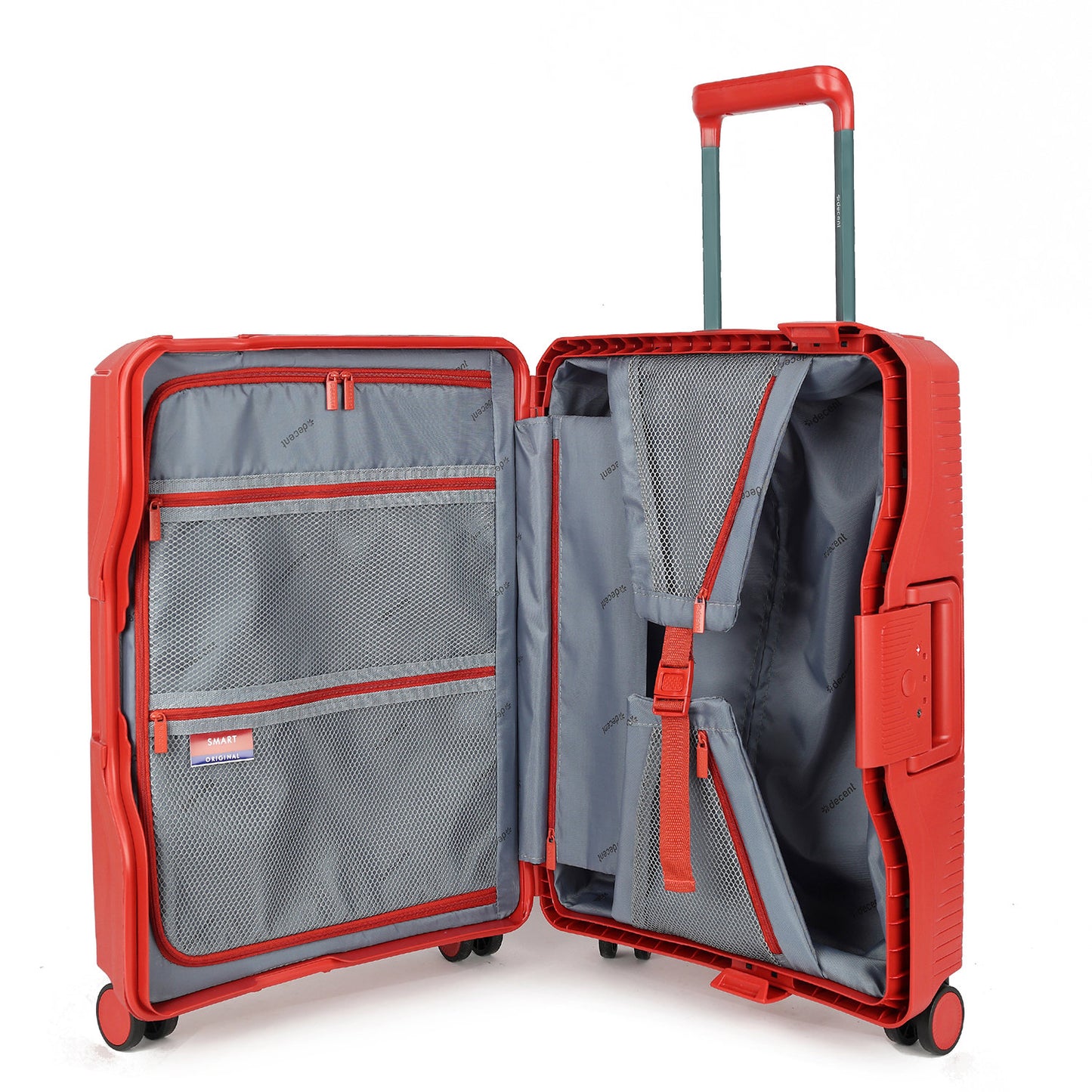 Decent Smart Cabin Trolley 55 red