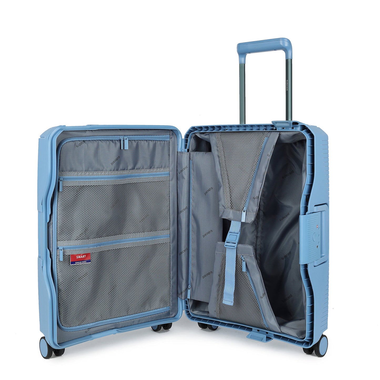 Decent Smart Cabin Trolley 55 lightblue