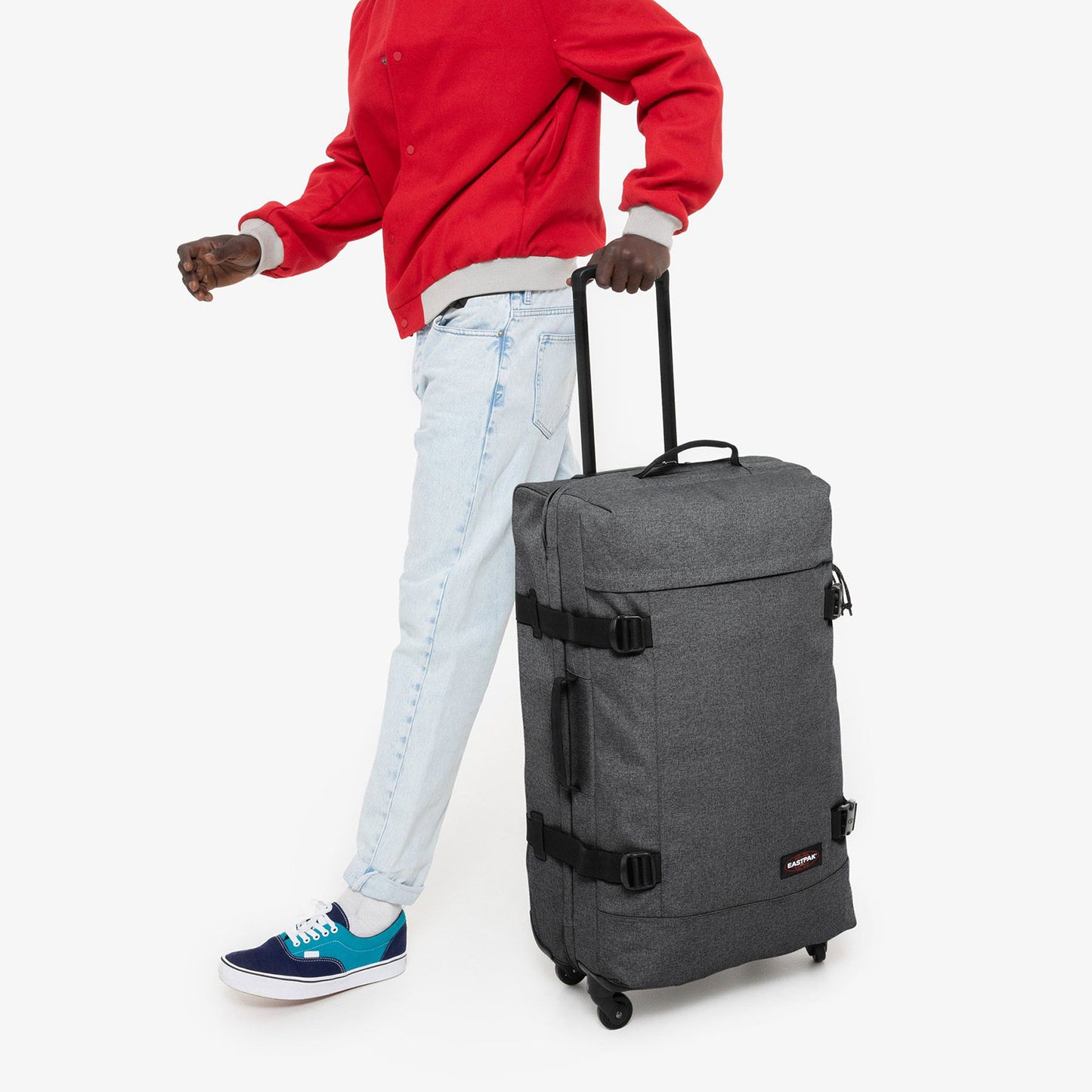 Eastpak Trans4 Trolley L black denim