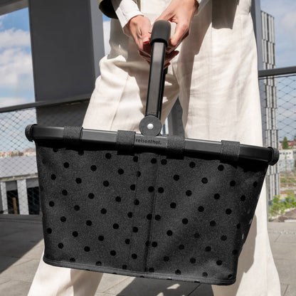 Reisenthel Shopping Carrybag Frame glossy dots black