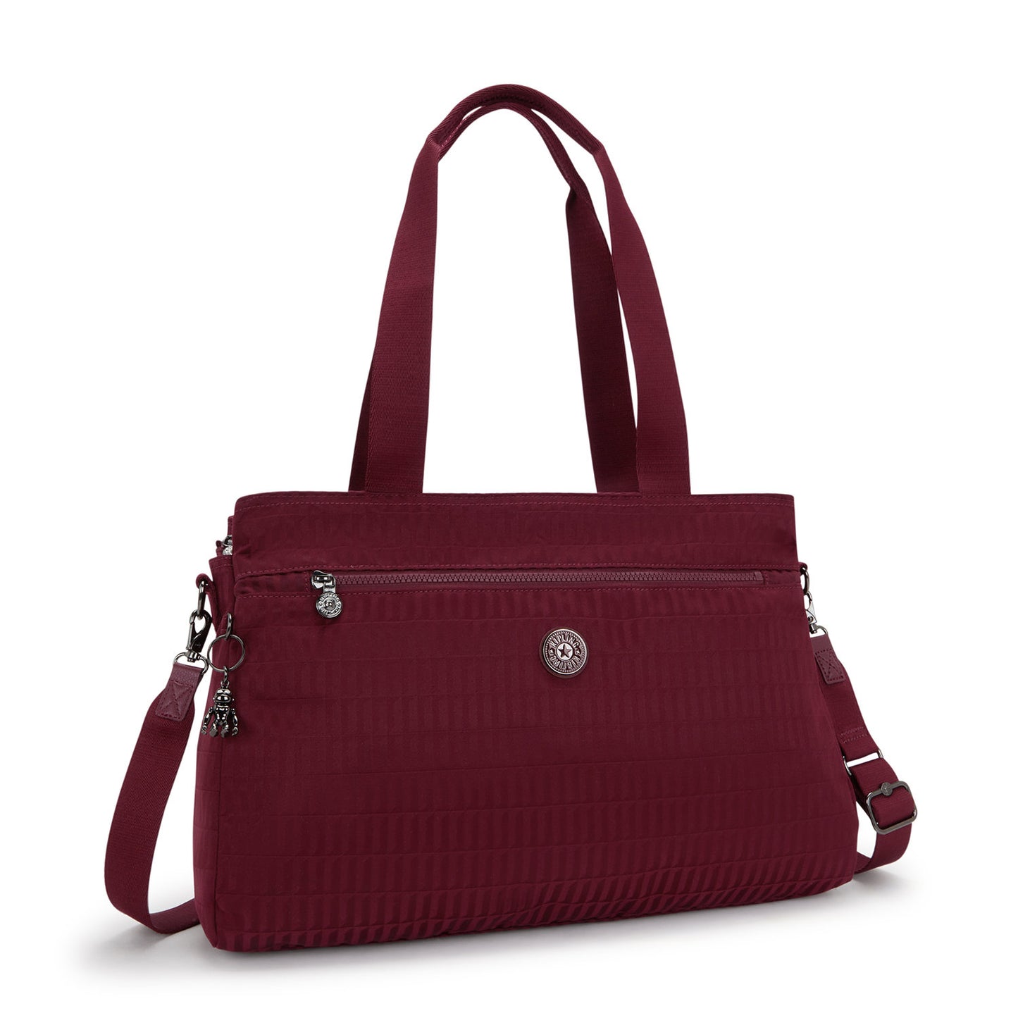 Kipling Elysia Work E e jq maroon tile jacquard
