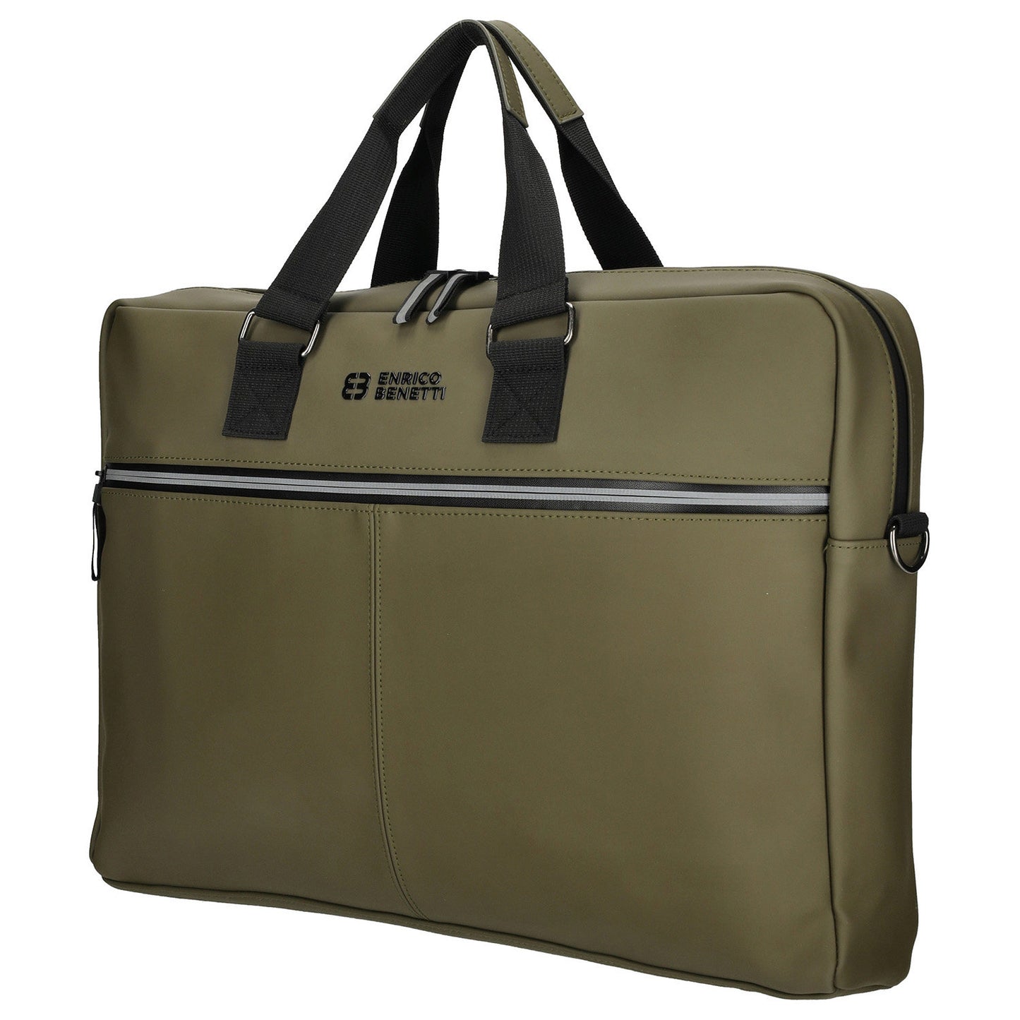 Enrico Benetti Bergen PU Laptop Shoulderbag 17" khaki