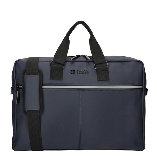 Enrico Benetti Bergen PU Laptop Shoulderbag 17" navy