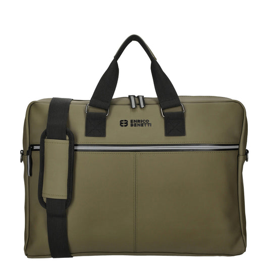 Enrico Benetti Bergen PU Laptop Shoulderbag 17" khaki