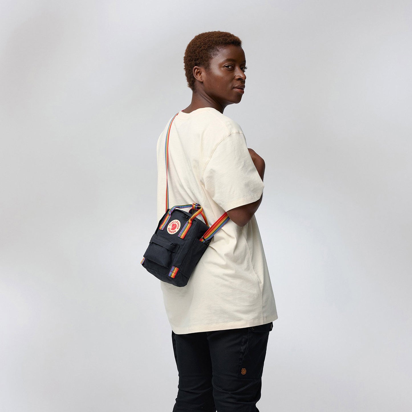 Fjallraven Kanken Sling Shoulderbag Rainbow black