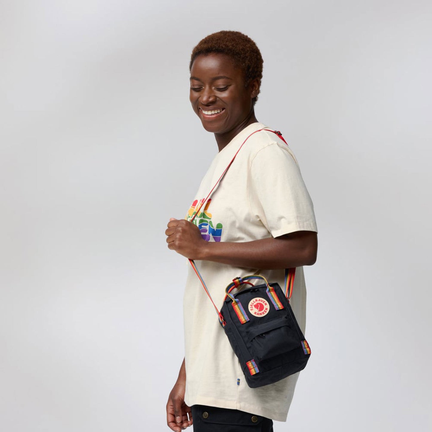 Fjallraven Kanken Sling Shoulderbag Rainbow black