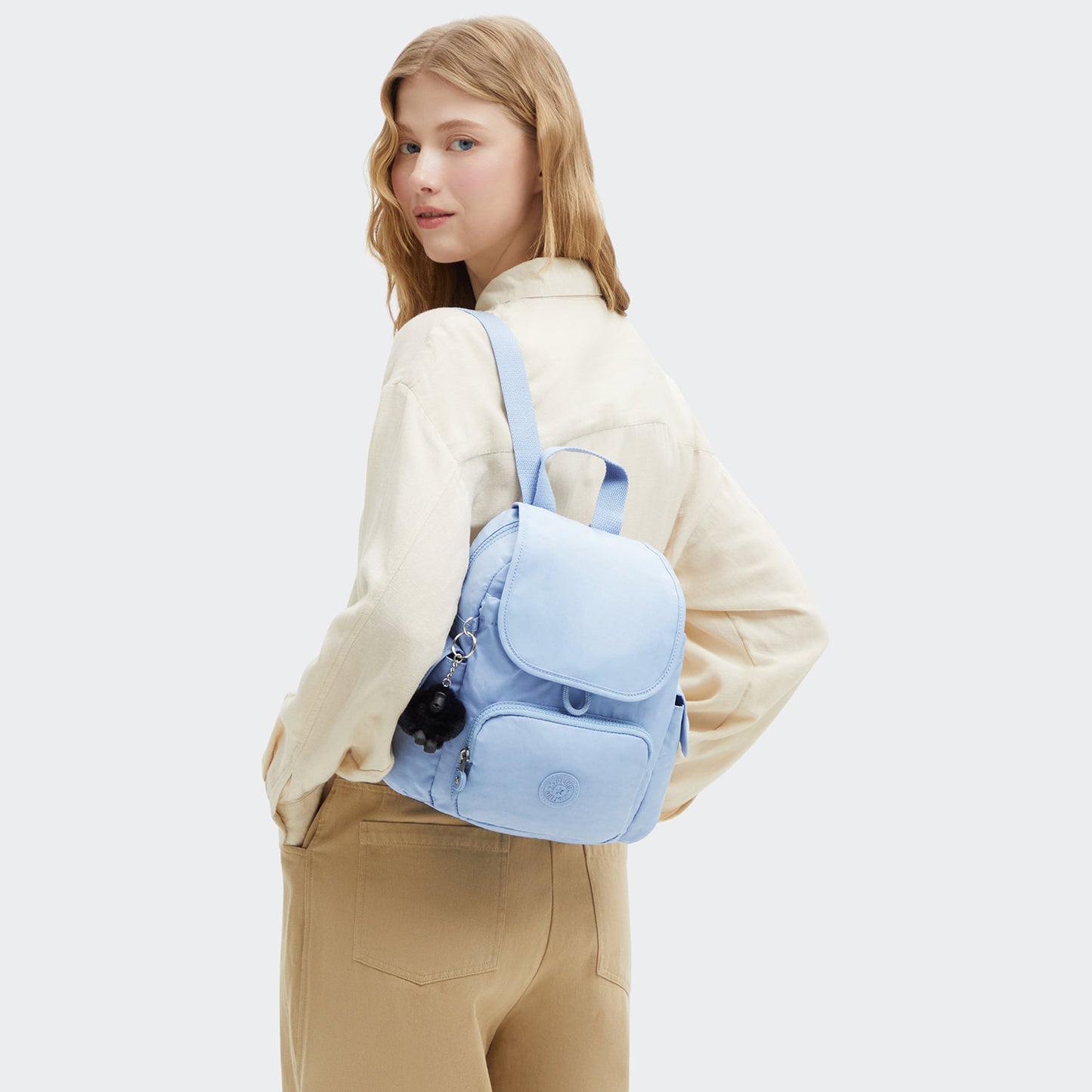 Kipling City Pack Mini Backpack cloudy sky blue