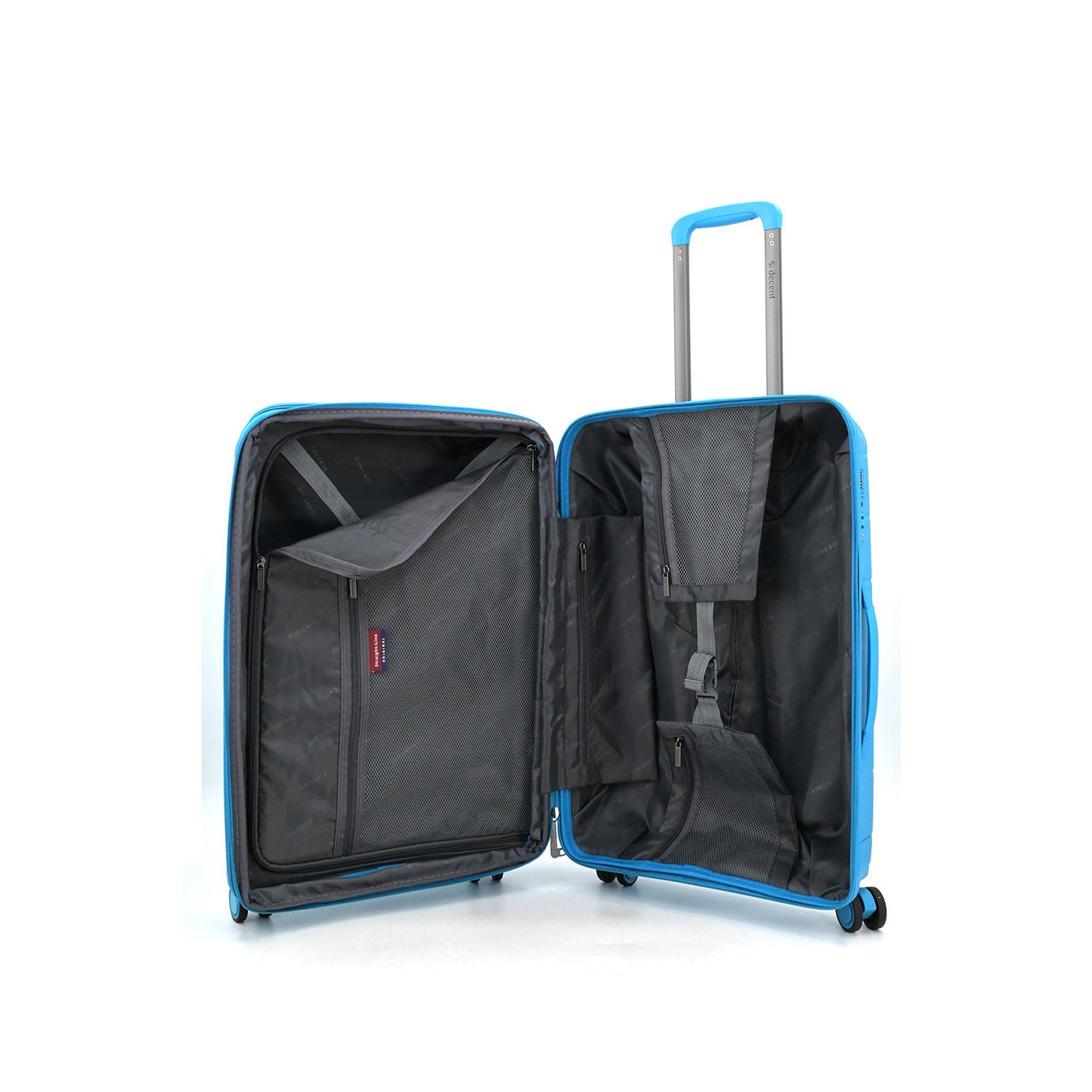 Decent Straight-Line Medium Trolley petrol blue