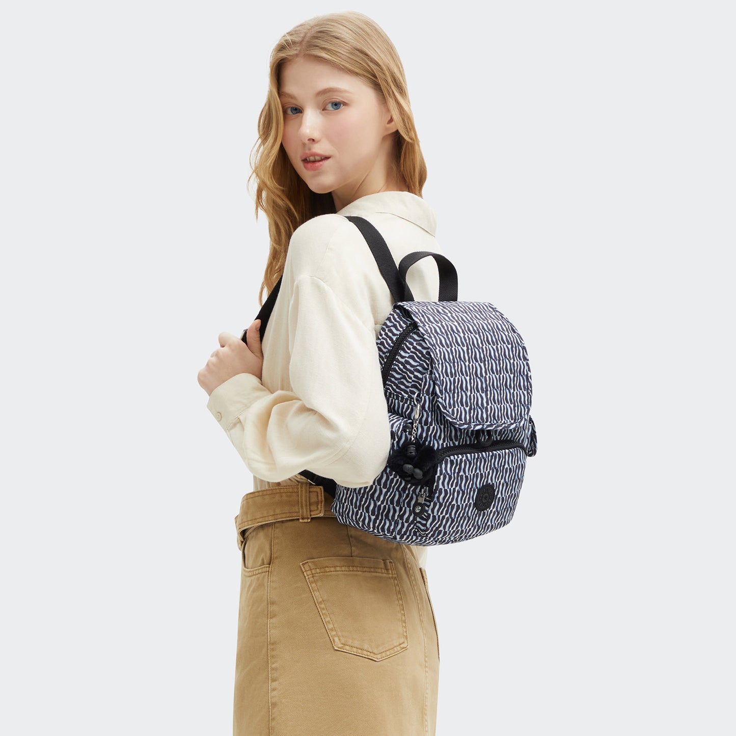 Kipling City Pack Mini Backpack holiday waves