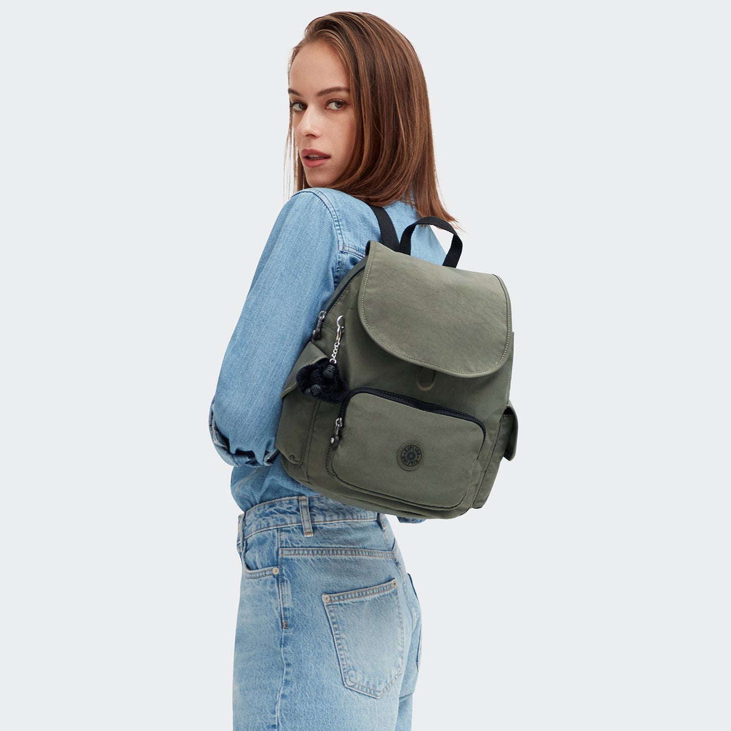 Kipling City Pack Backpack S green moss