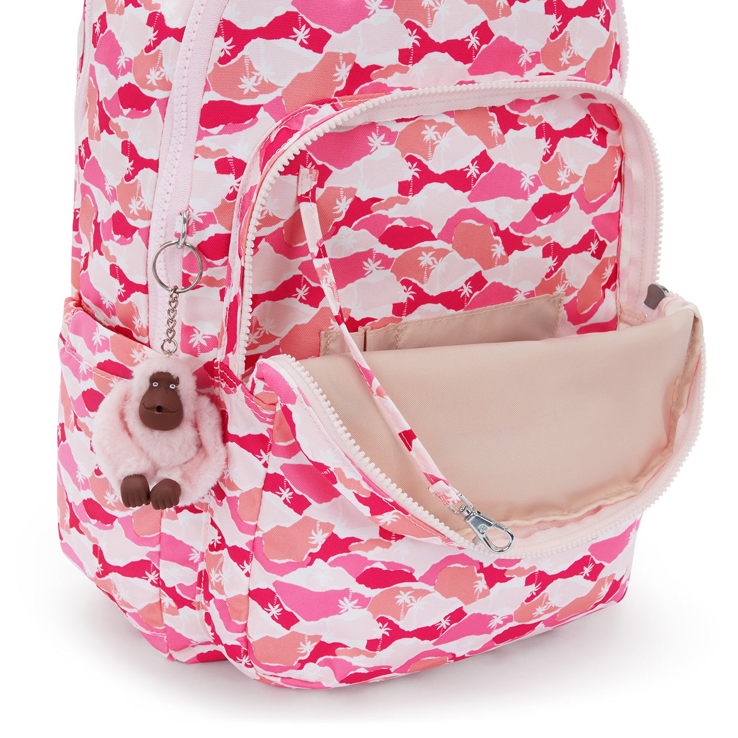 Kipling Seoul Lap pink palm