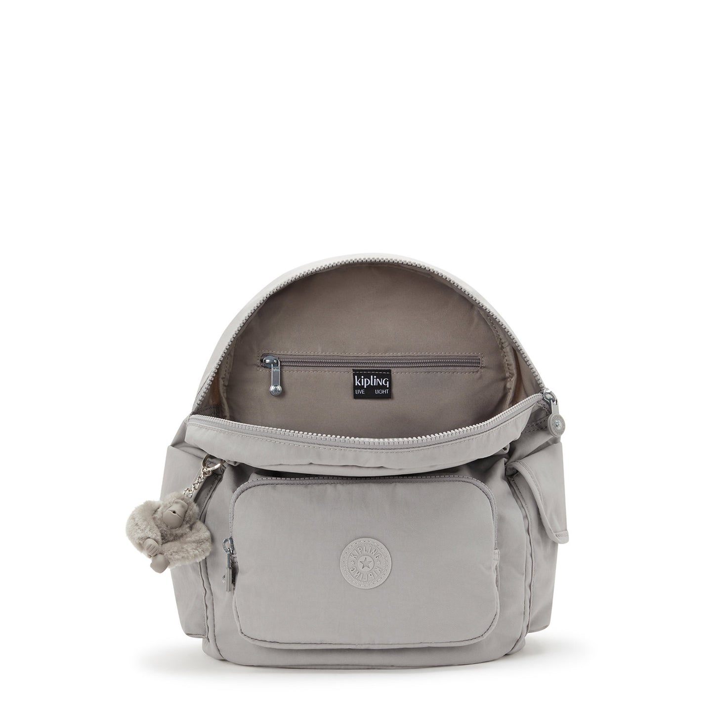 Kipling City Pack Backpack S grey gris
