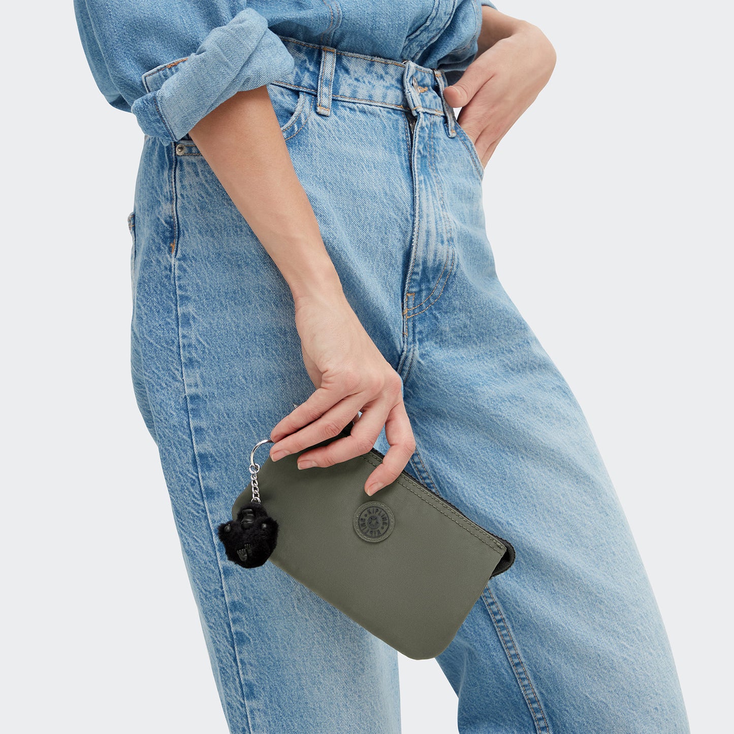 Kipling Creativity L Clutch green moss