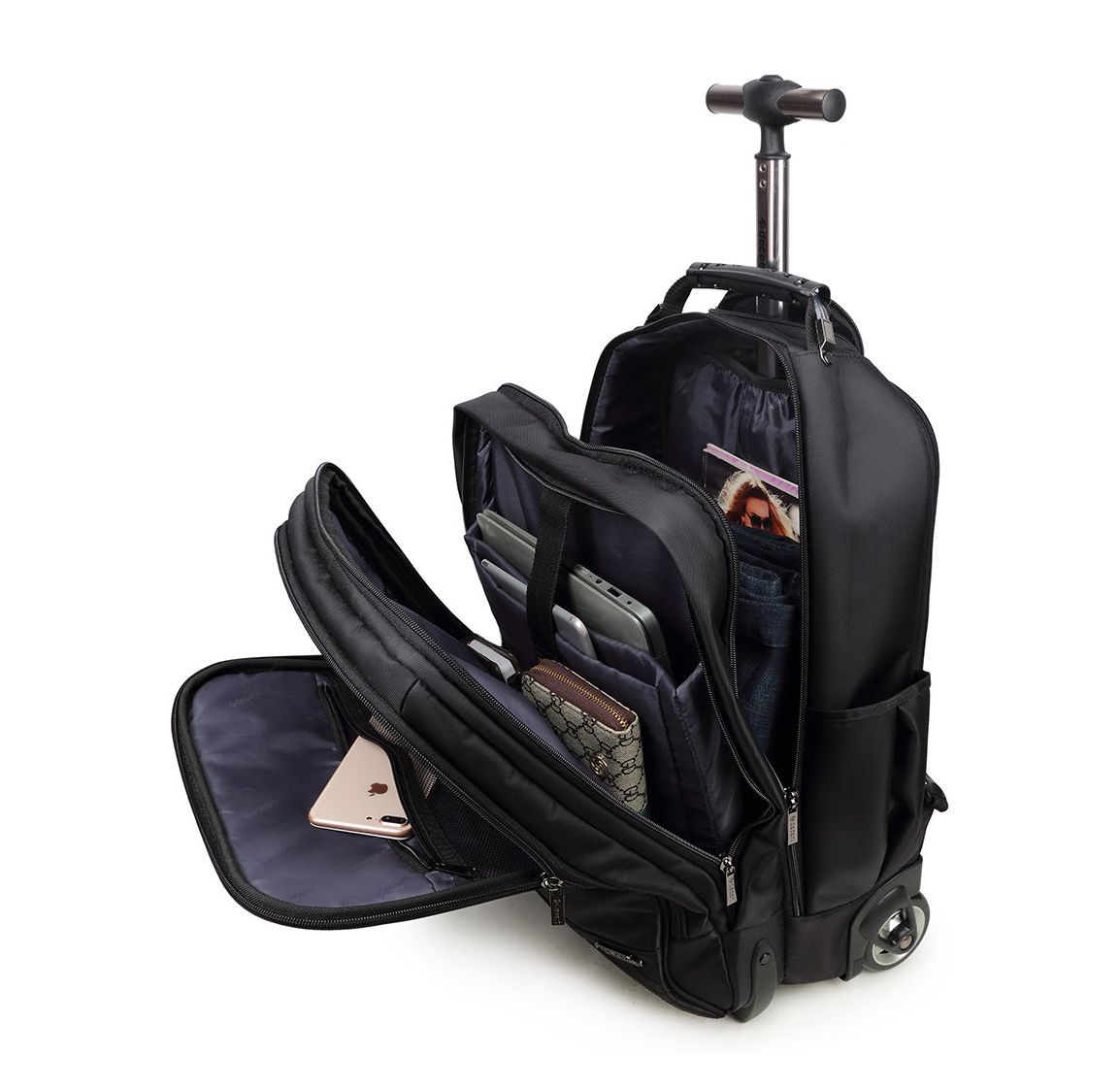 Decent B-To Work Laptop Backpack/Wheels black