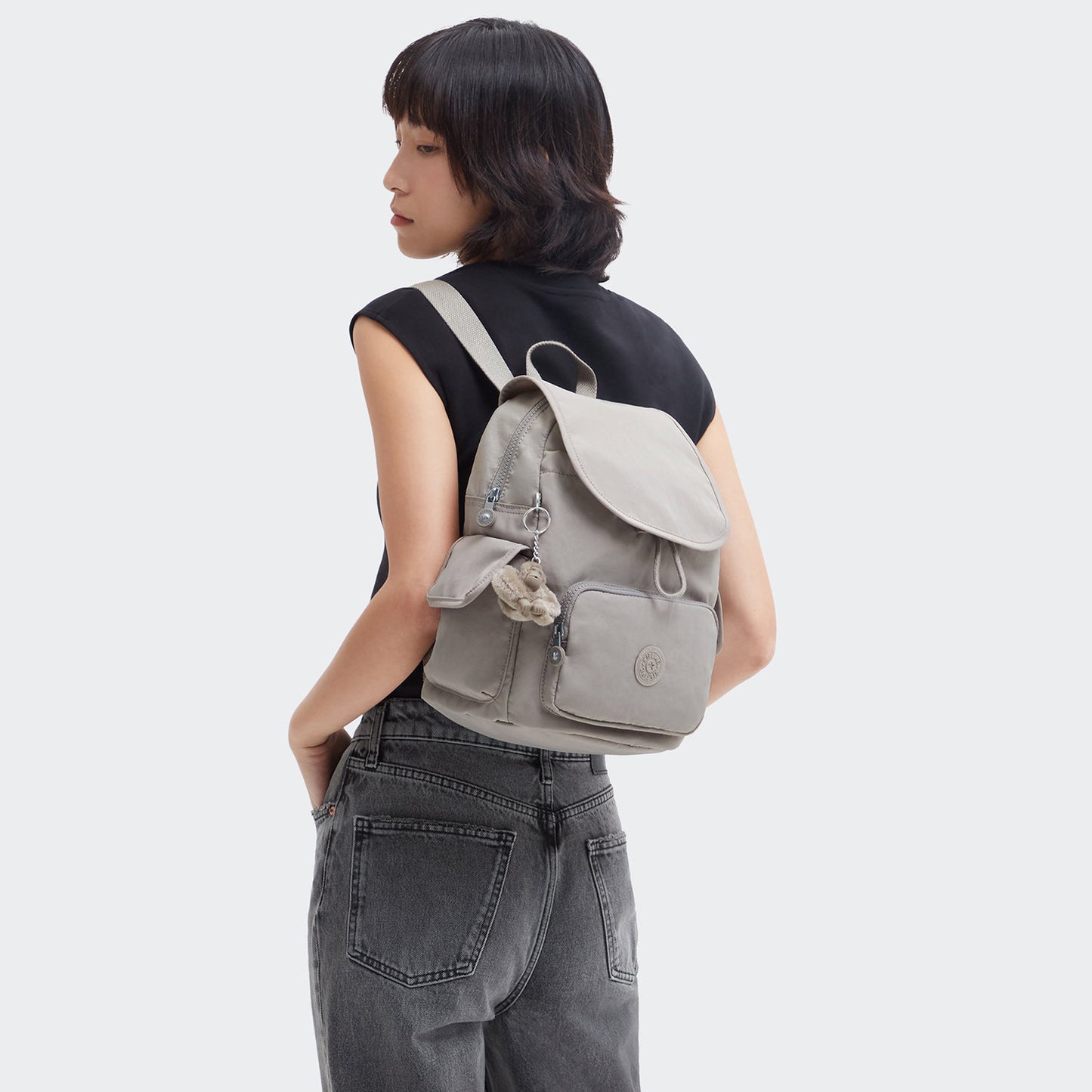 Kipling City Pack Backpack S grey gris