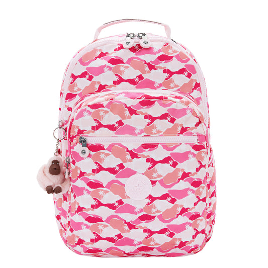 Kipling Seoul Lap pink palm
