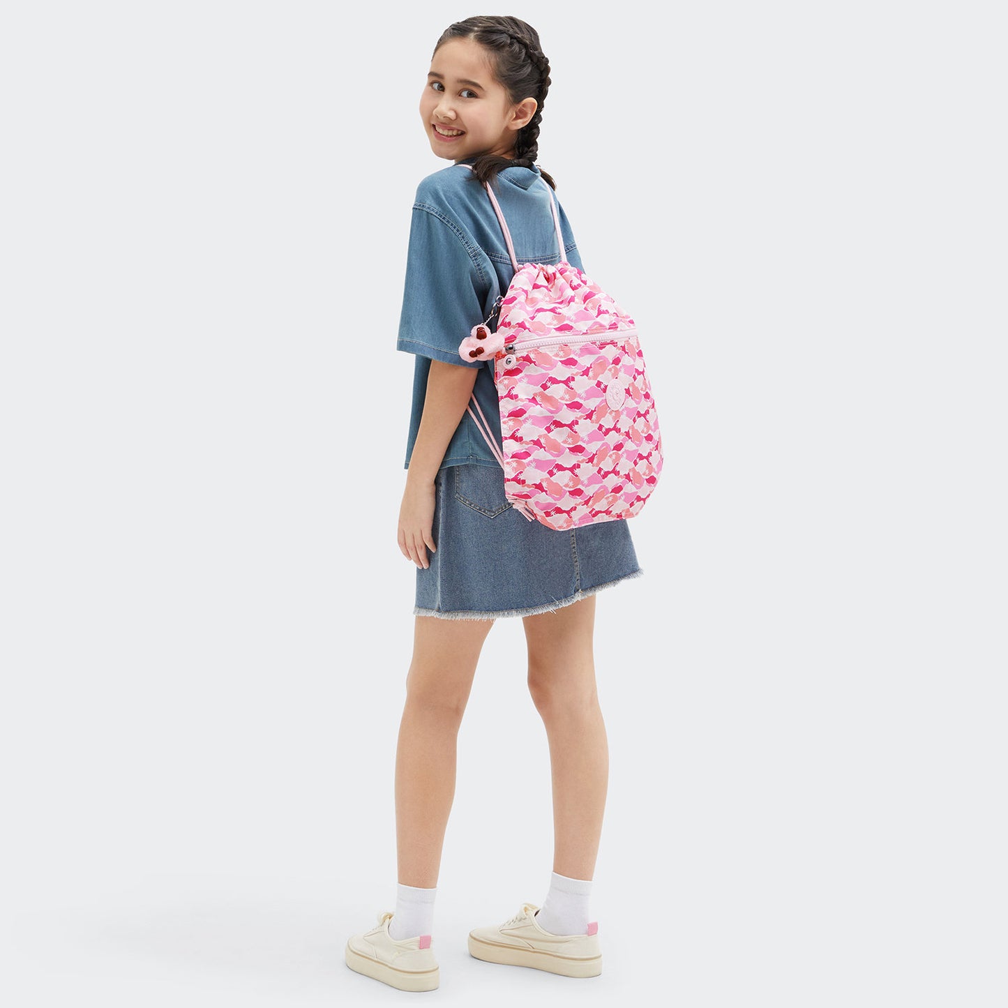 Kipling Supertaboo pink palm