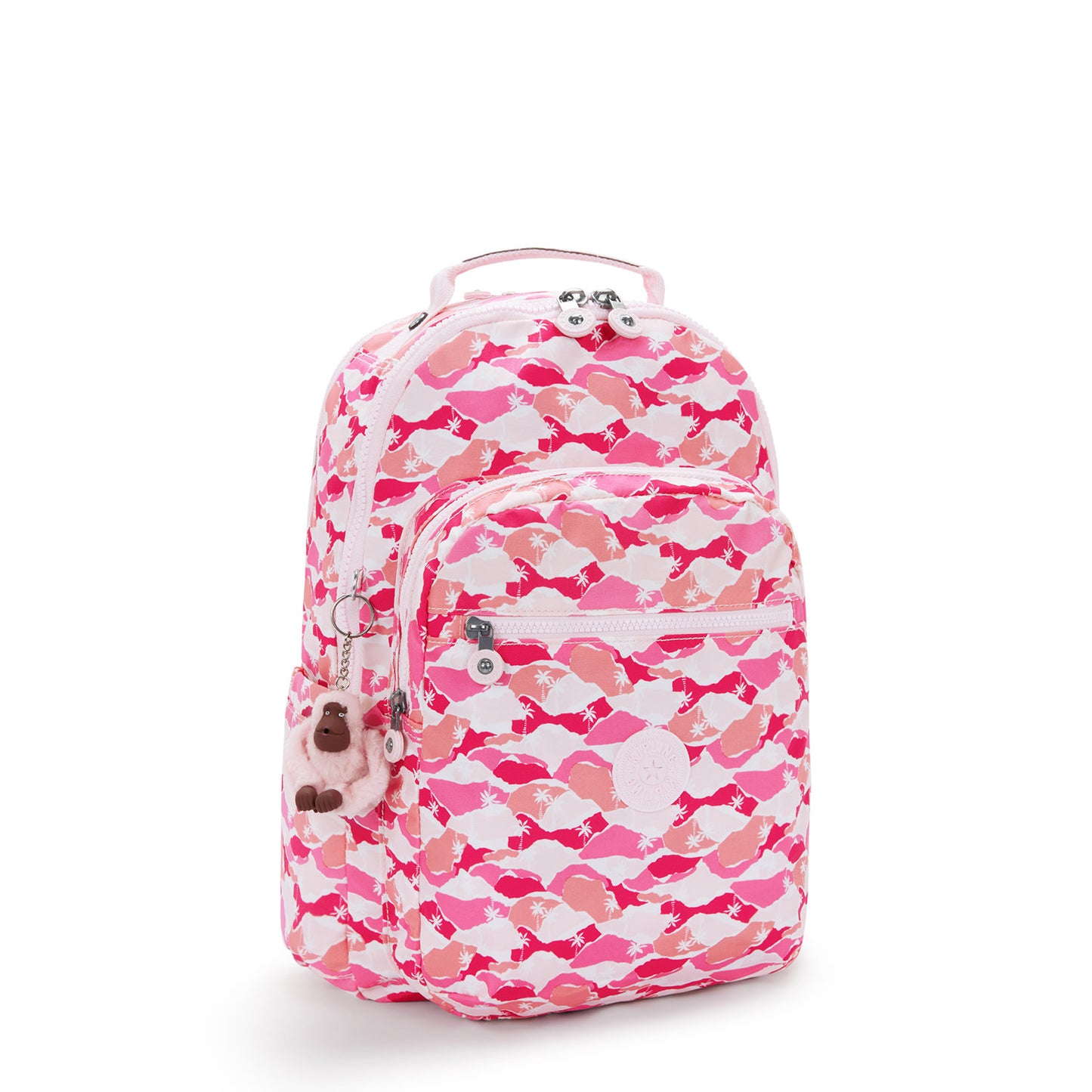 Kipling Seoul Lap pink palm