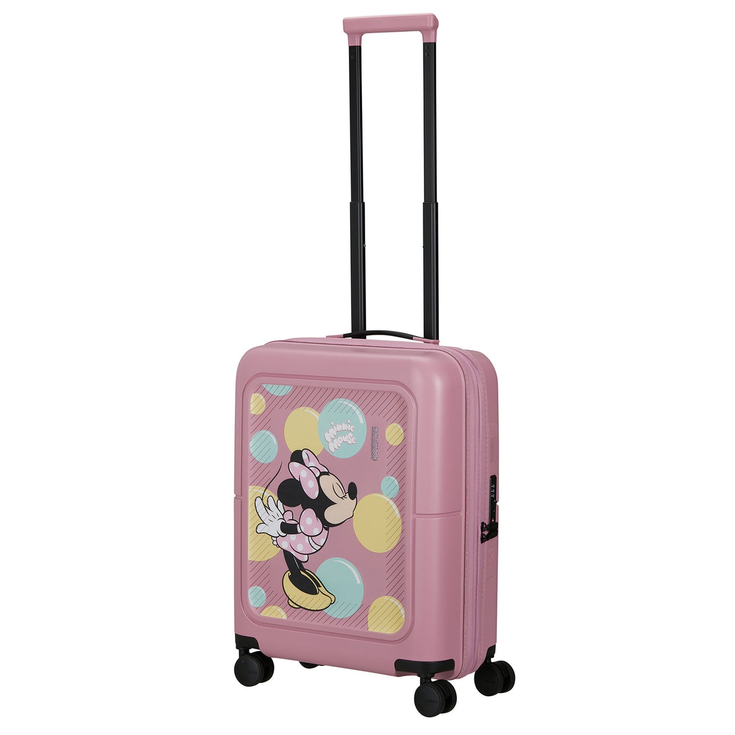 American Tourister Dashpop Disney Spinner 55 Expandable minnie bubbles